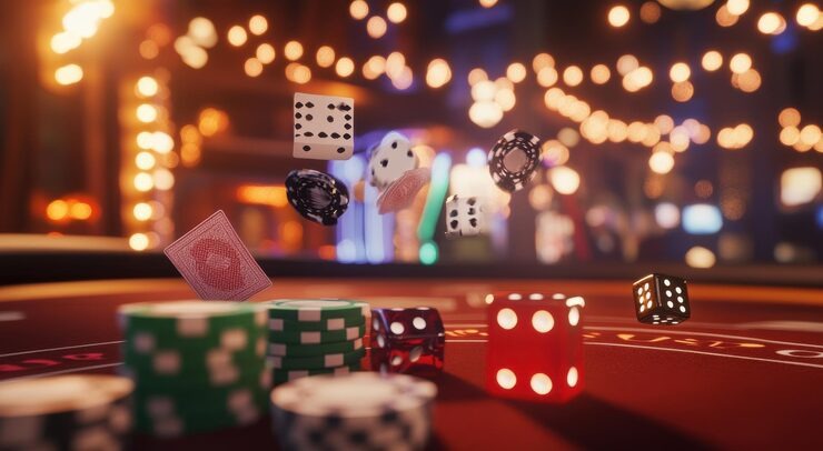 Lightning Roulette live dealer studio broadcast on bintaro88 showing spinning wheel and multiplier display